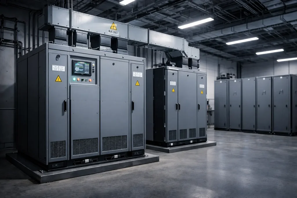 AI data center power infrastructure supporting next-generation transformer systems.