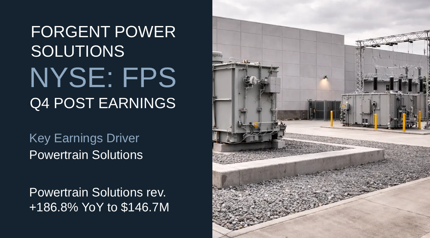 Forgent Power Solutions FPS q4 post earnings