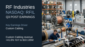 RF Industries q3 26 post earnings Finance Note